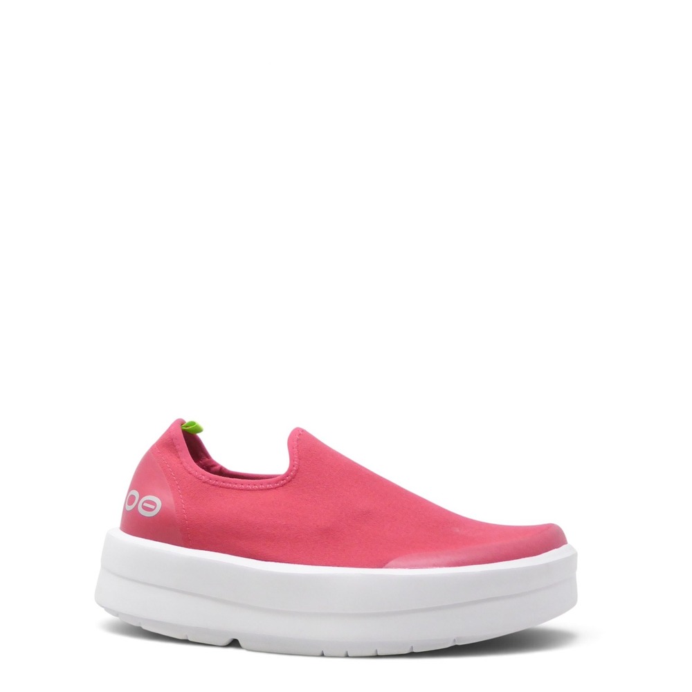 OOFOS Women OOmega eeZee Low Shoe Pink Recovery Slip On Sneakers 6.5
